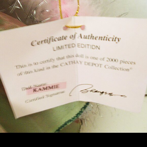 Vintage Cathay Collection KAMMIE Victorian Porcelain Doll 20" - Picture 9 of 9